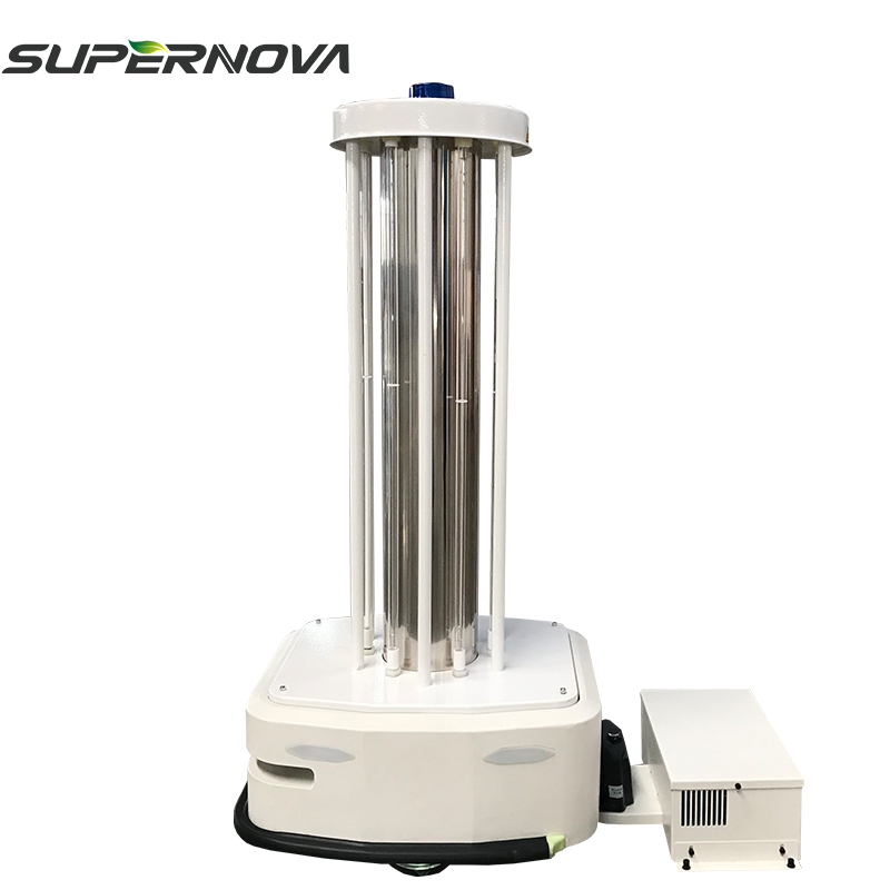 480W Wifi AI Disinfecting Smart Sterilizer Light Disinfect UVC Robot UV Lamp