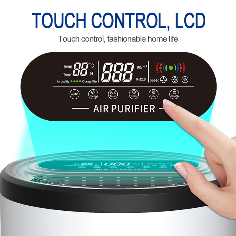 Smart Home Air Cleaning Active Carbon Anion Negative Ion Air Purifier